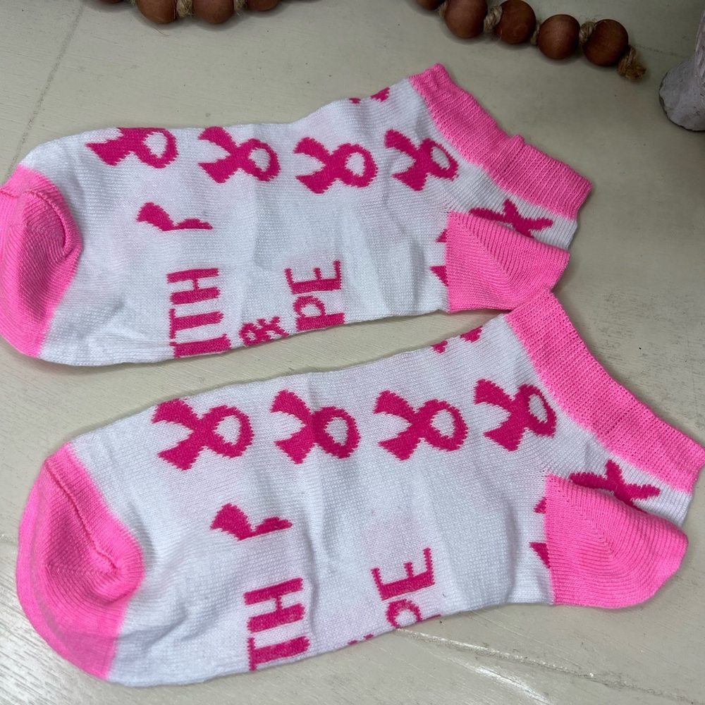 Brand New- Breast Cancer Awareness Socks